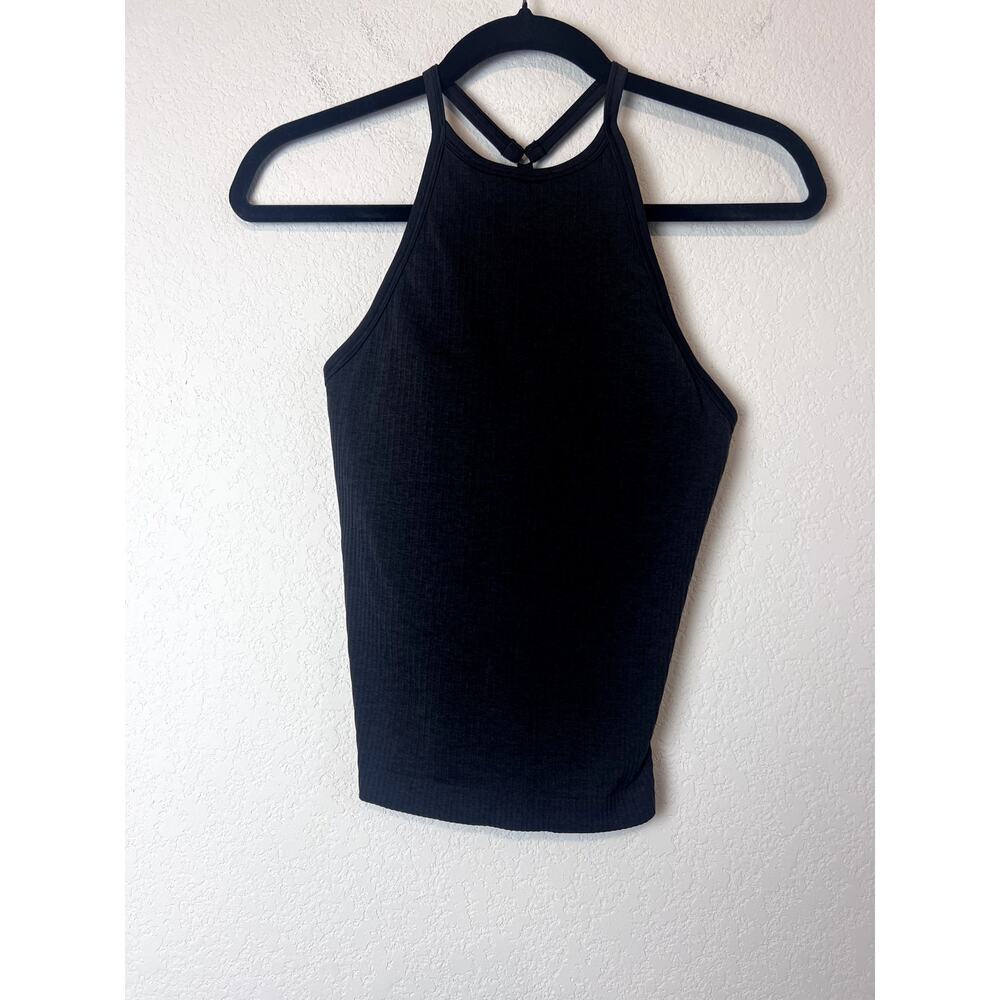 Lululemon EBB to Street High Neck Tank Top - Size 4, Black